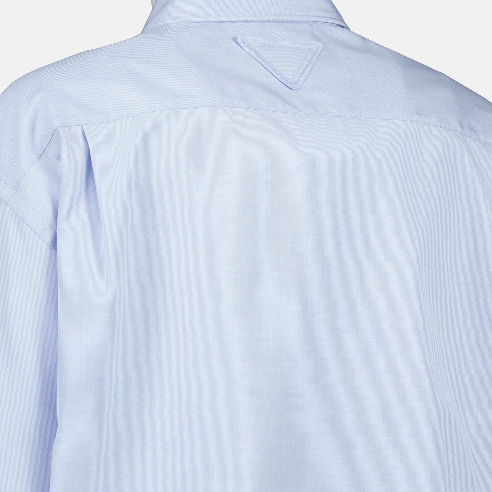 Prada Light Blue Cropped Button Shirt - image 3
