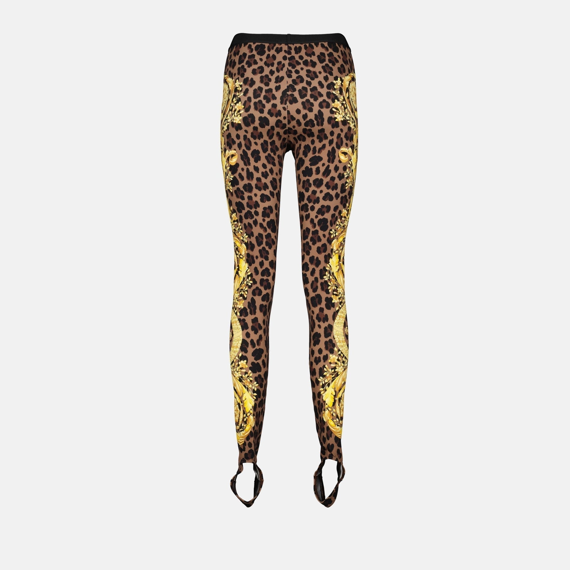 Versace Leopard Baroque Stirrup Leggings - image 4