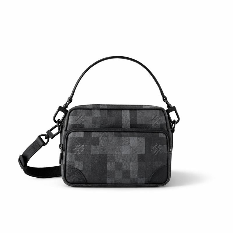 Louis Vuitton Damier Graphite Multi-Pocket Crossbody Bag (Black/Grey) - image 2