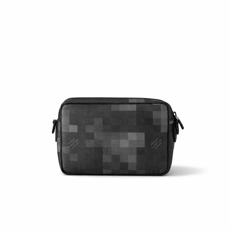 Louis Vuitton Damier Graphite Multi-Pocket Crossbody Bag (Black/Grey) - image 3