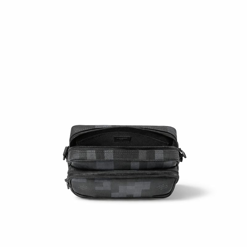 Louis Vuitton Damier Graphite Multi-Pocket Crossbody Bag (Black/Grey) - image 4