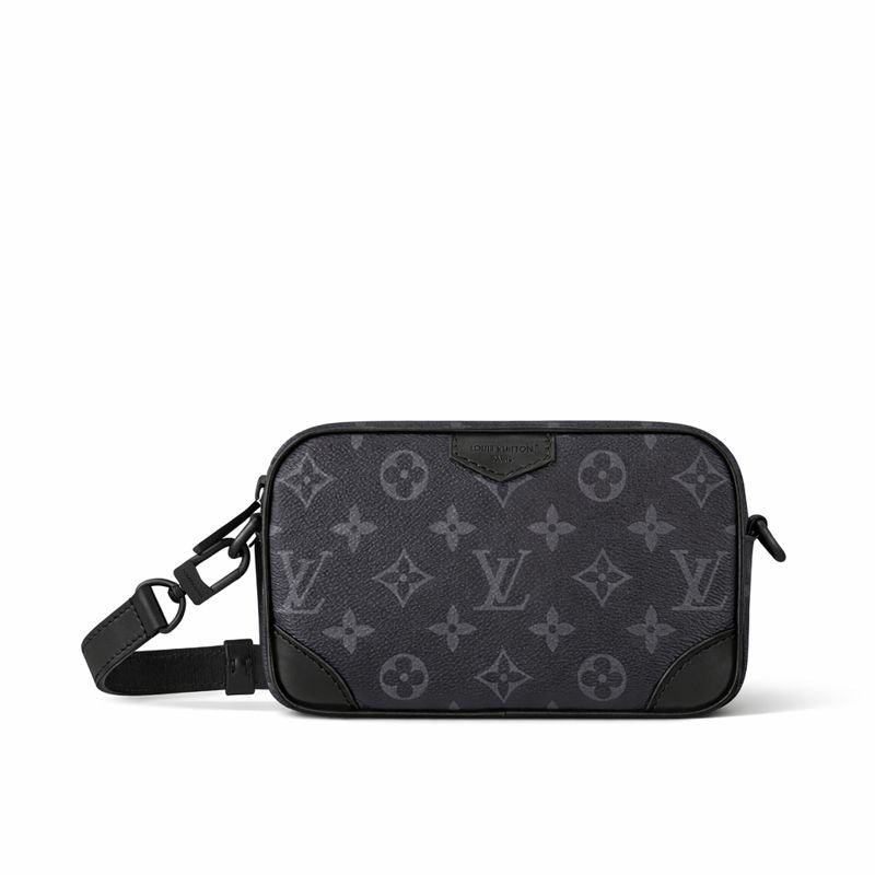 Louis Vuitton Eclipse Pochette / Mini Crossbody Bag (Black/Grey) - image 2