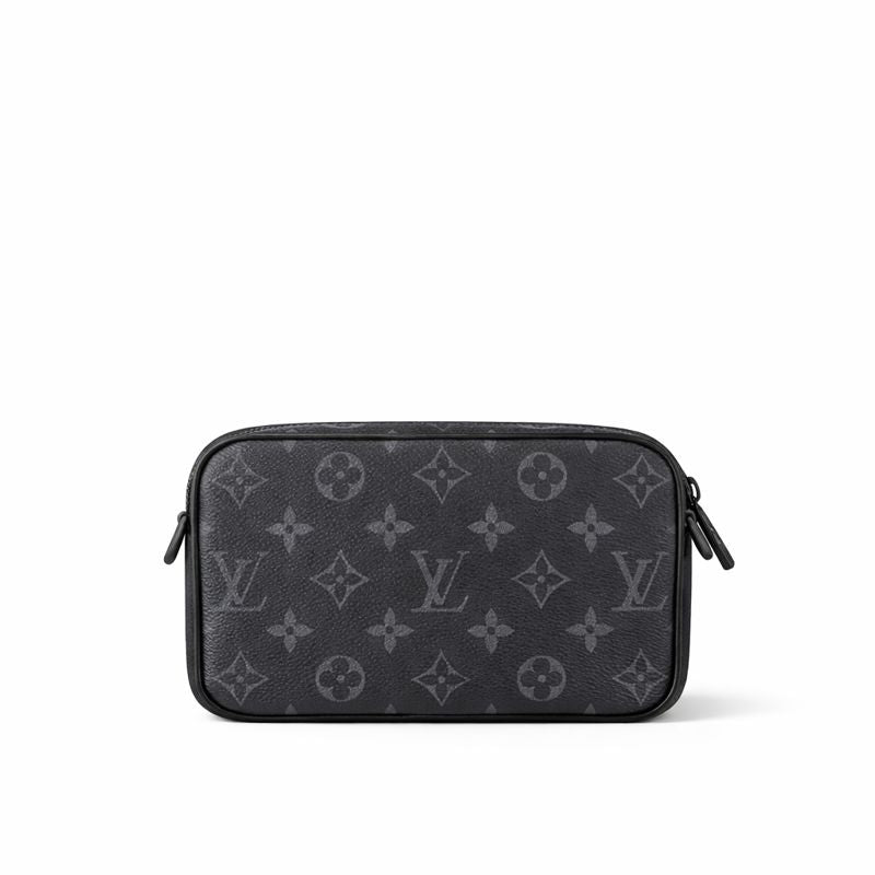 Louis Vuitton Eclipse Pochette / Mini Crossbody Bag (Black/Grey) - image 4