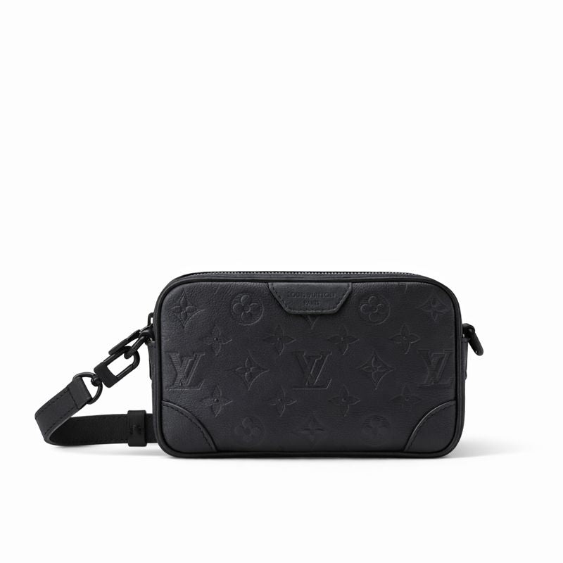Louis Vuitton Monogram Embossed Leather Mini Pochette / Crossbody (All Black) - image 2