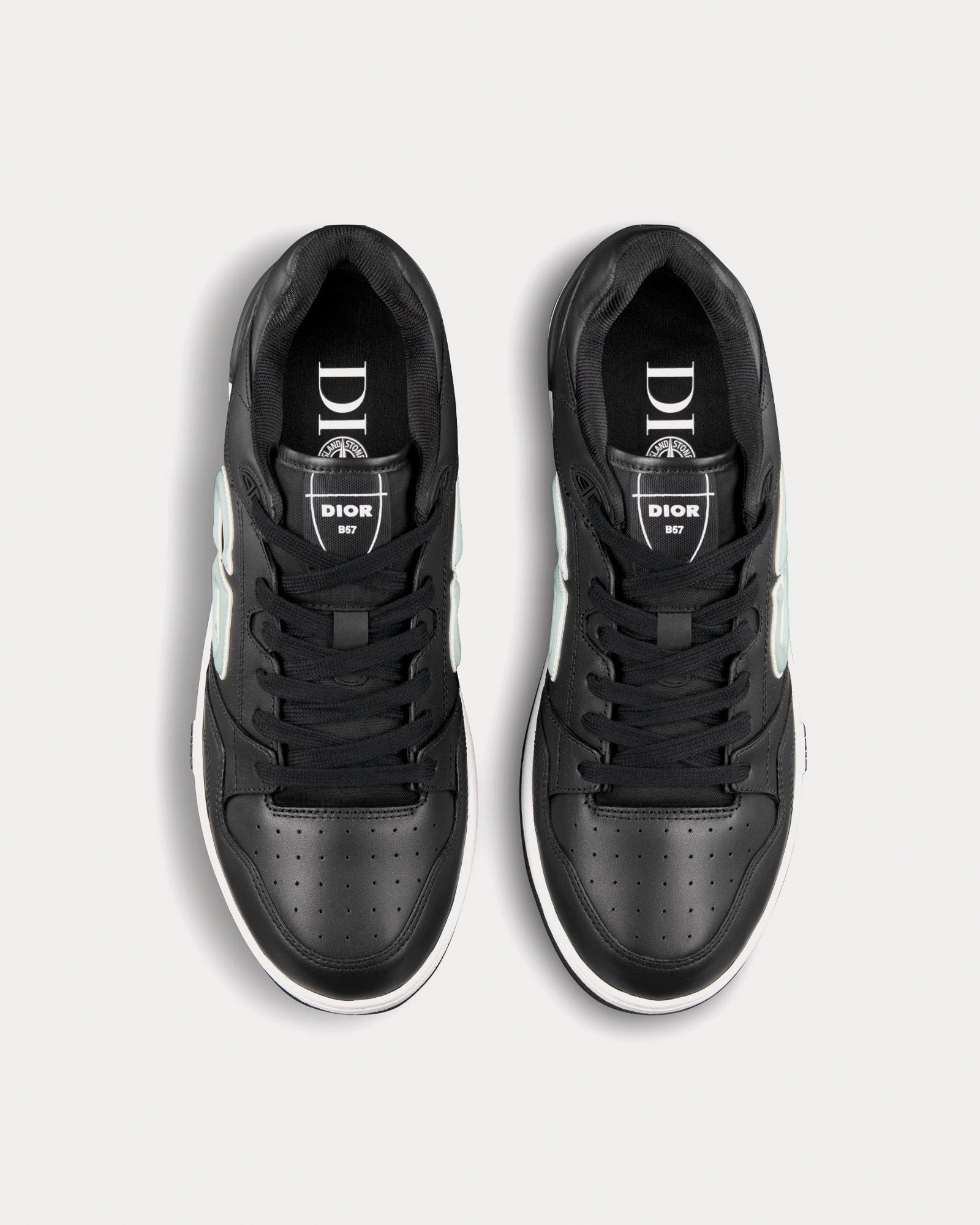 Dior B57 Low-Top Sneaker – Black with Ice Blue CD Signature - image 8