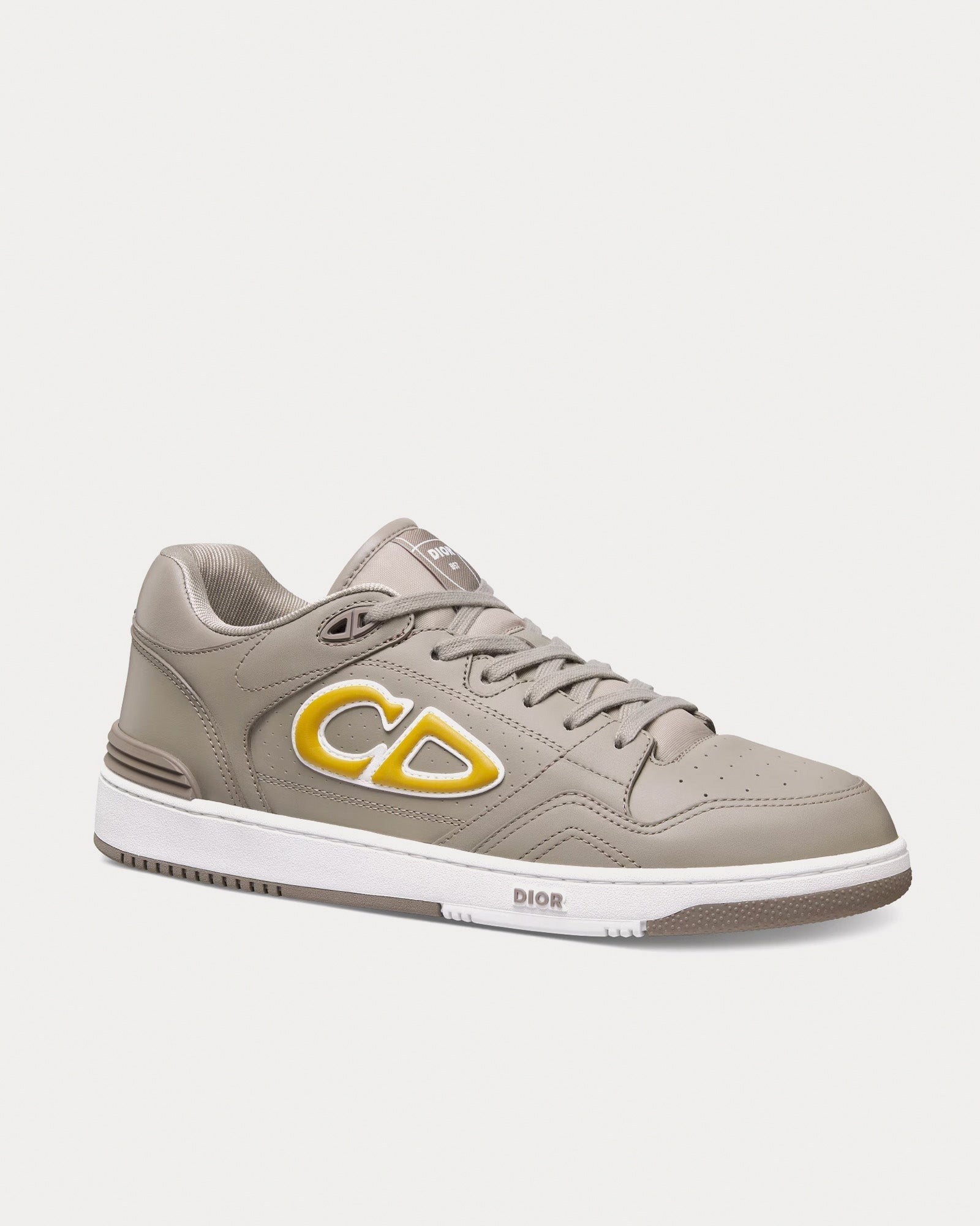 Dior B57 Low-Top Sneakers in Taupe with Yellow CD Signature - image 2