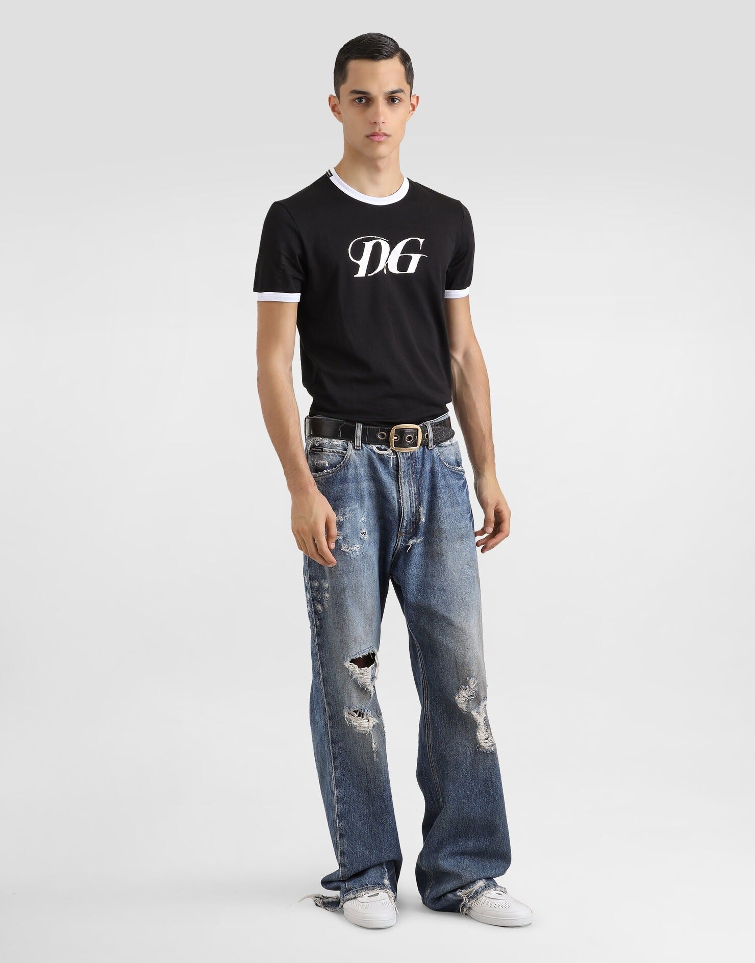 Dolce & Gabbana Cotton T-Shirt with DG Print - image 2
