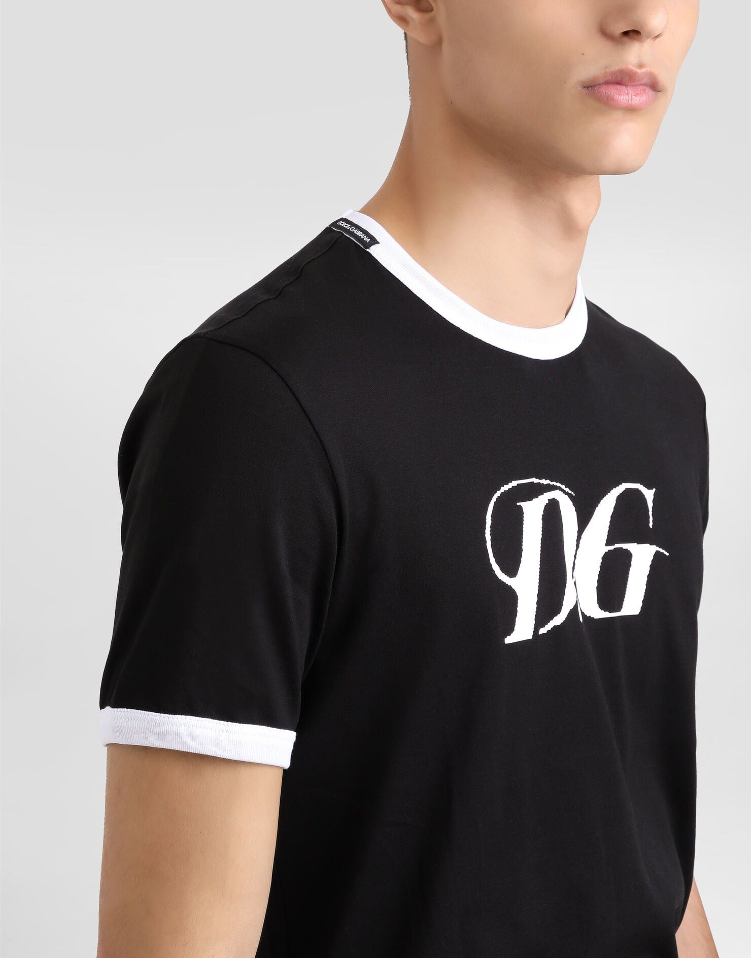 Dolce & Gabbana Cotton T-Shirt with DG Print - image 4