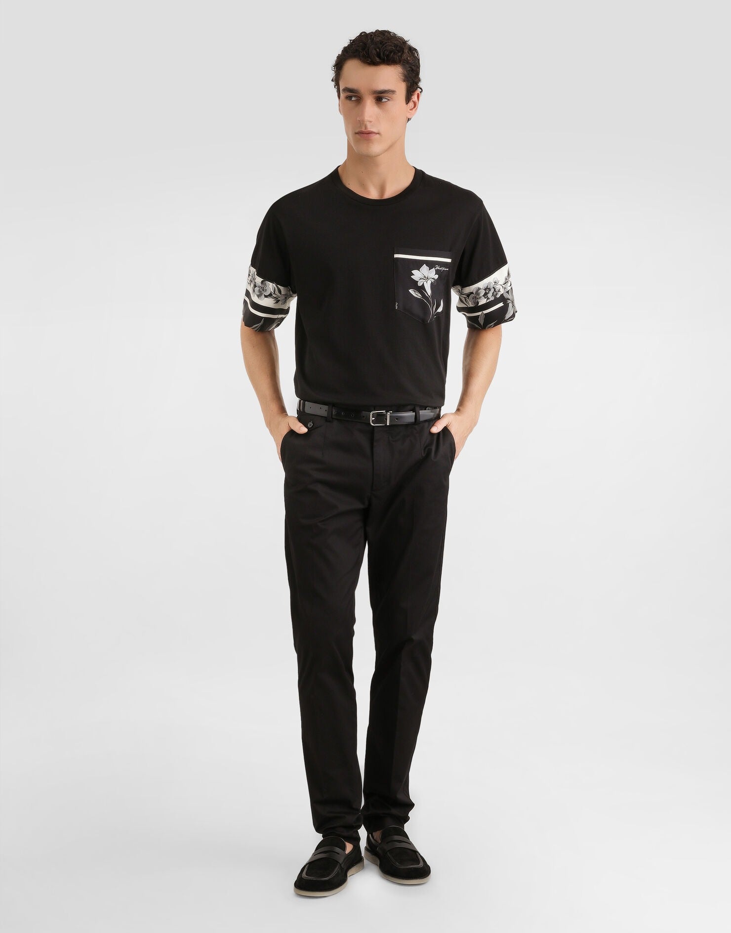 Dolce & Gabbana DG Cotton and Silk T-Shirt with Print - image 2