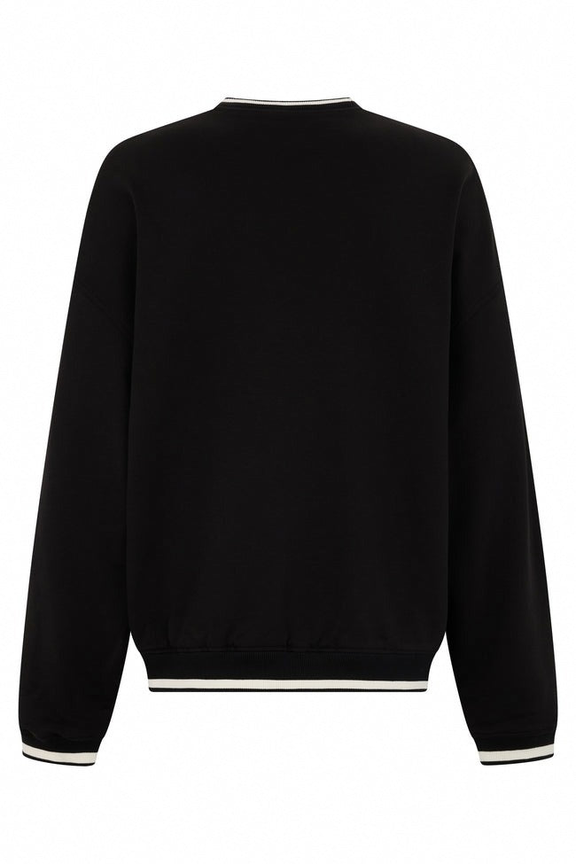 Dolce & Gabbana Black Cotton DG Sweatshirt with Embroidered Logo - image 2