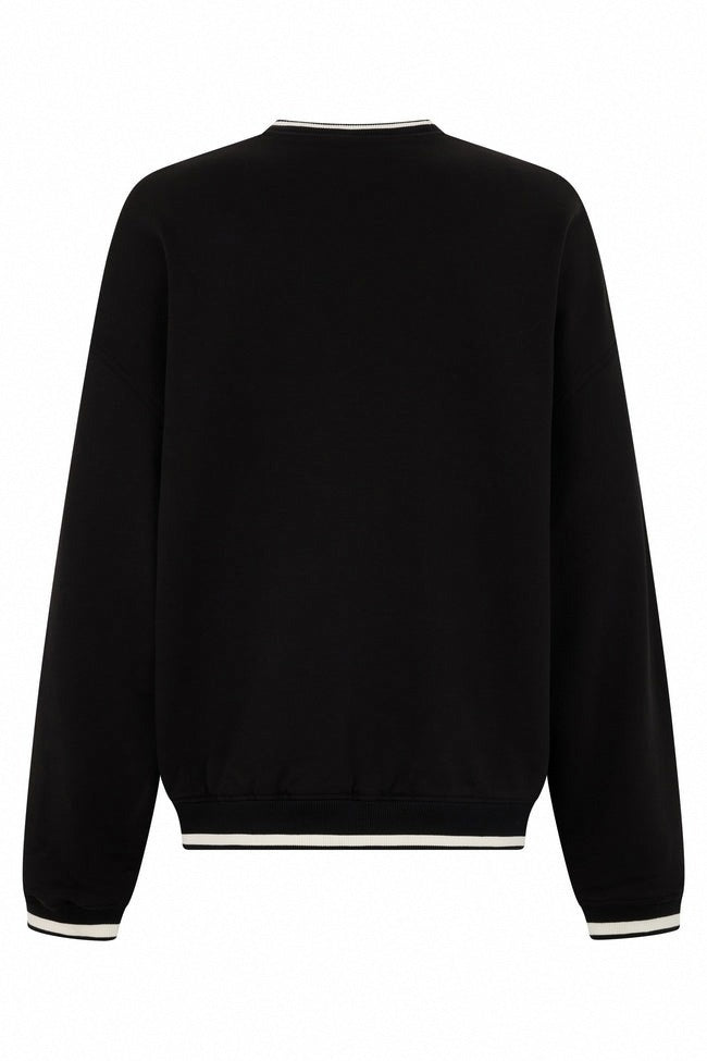 Dolce & Gabbana Black Cotton DG Sweatshirt with Embroidered Logo - image 2