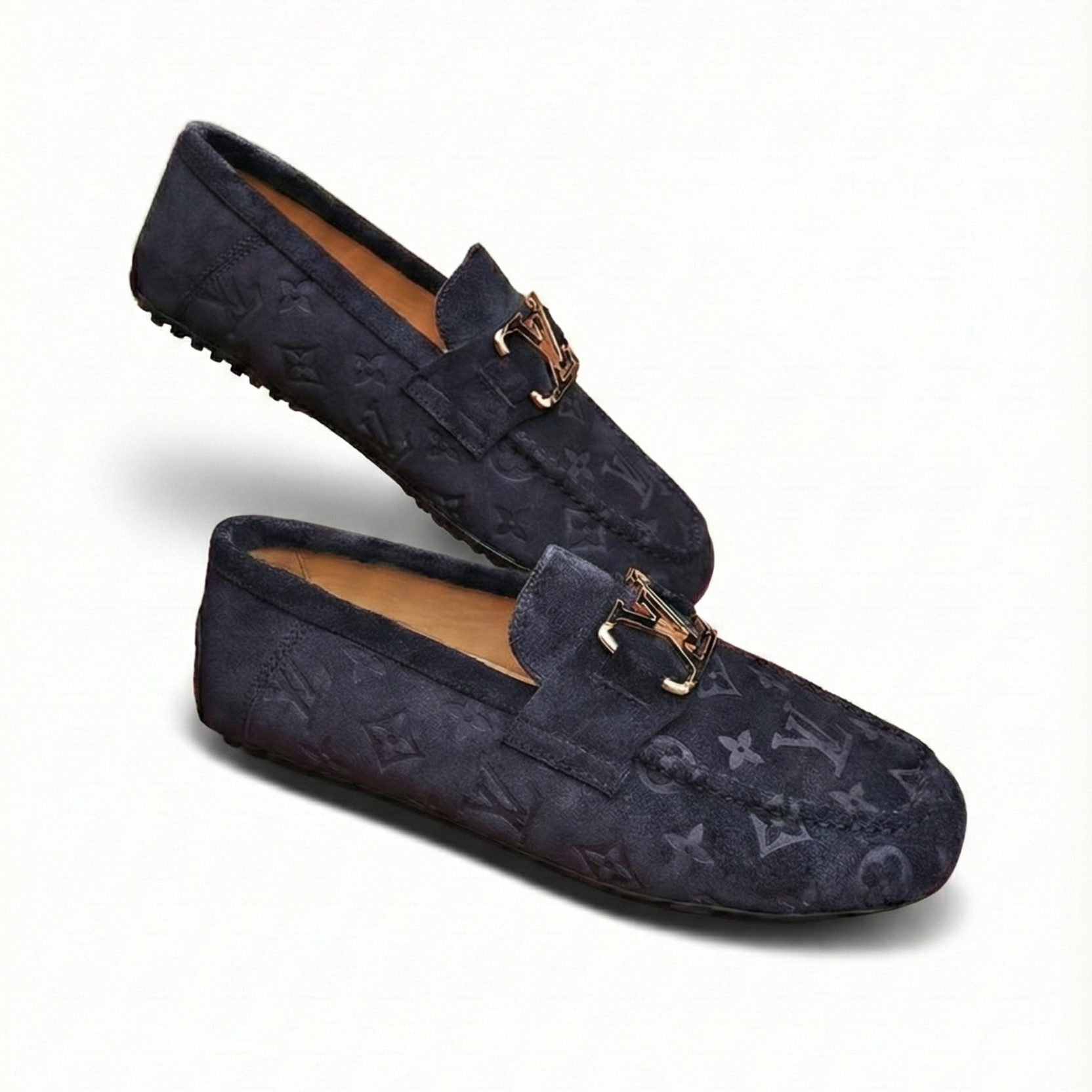 Louis Vuitton Monogram Suede Driving Moccasins - image 5