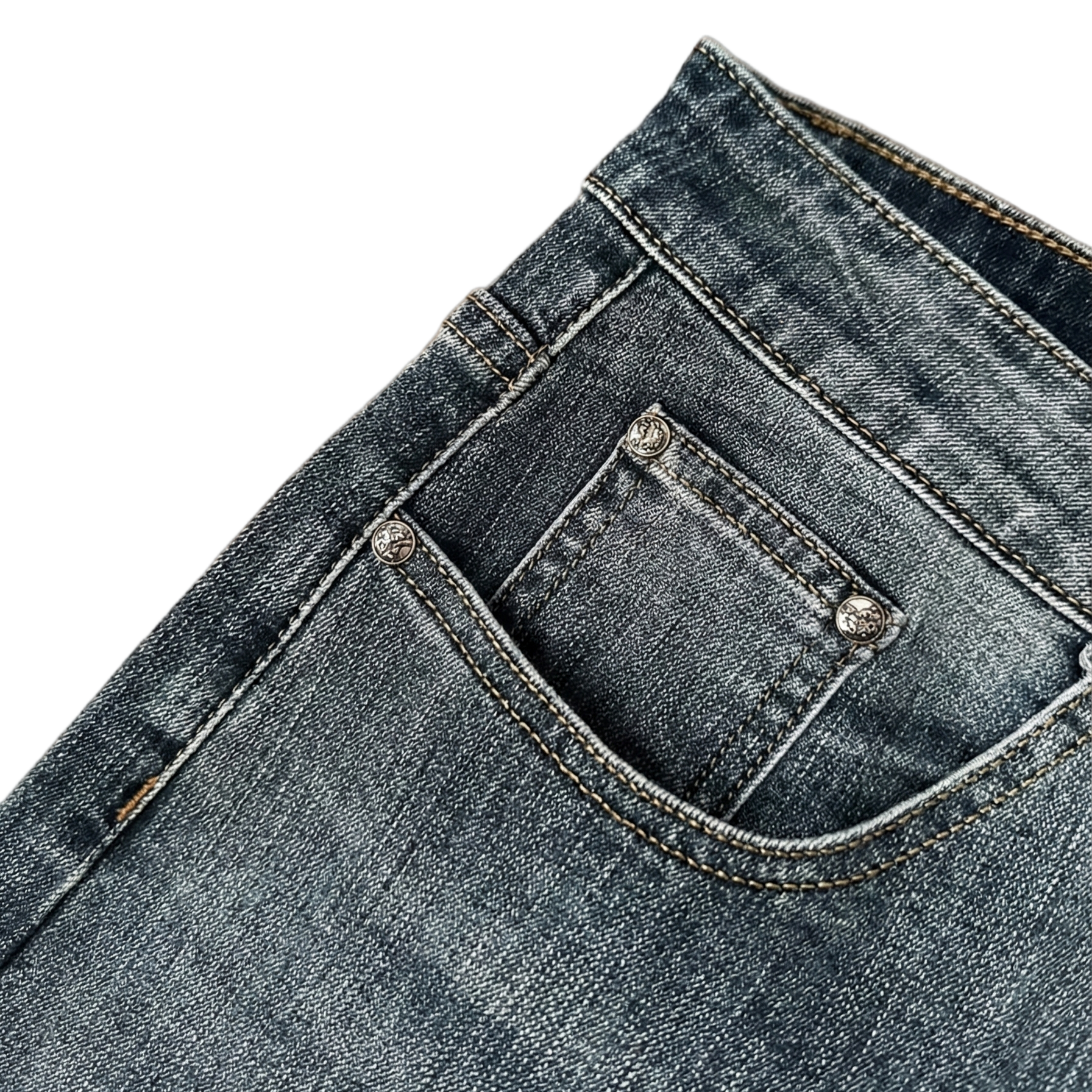 Hermes Classic Light-Wash Stretch Denim Jeans - image 5