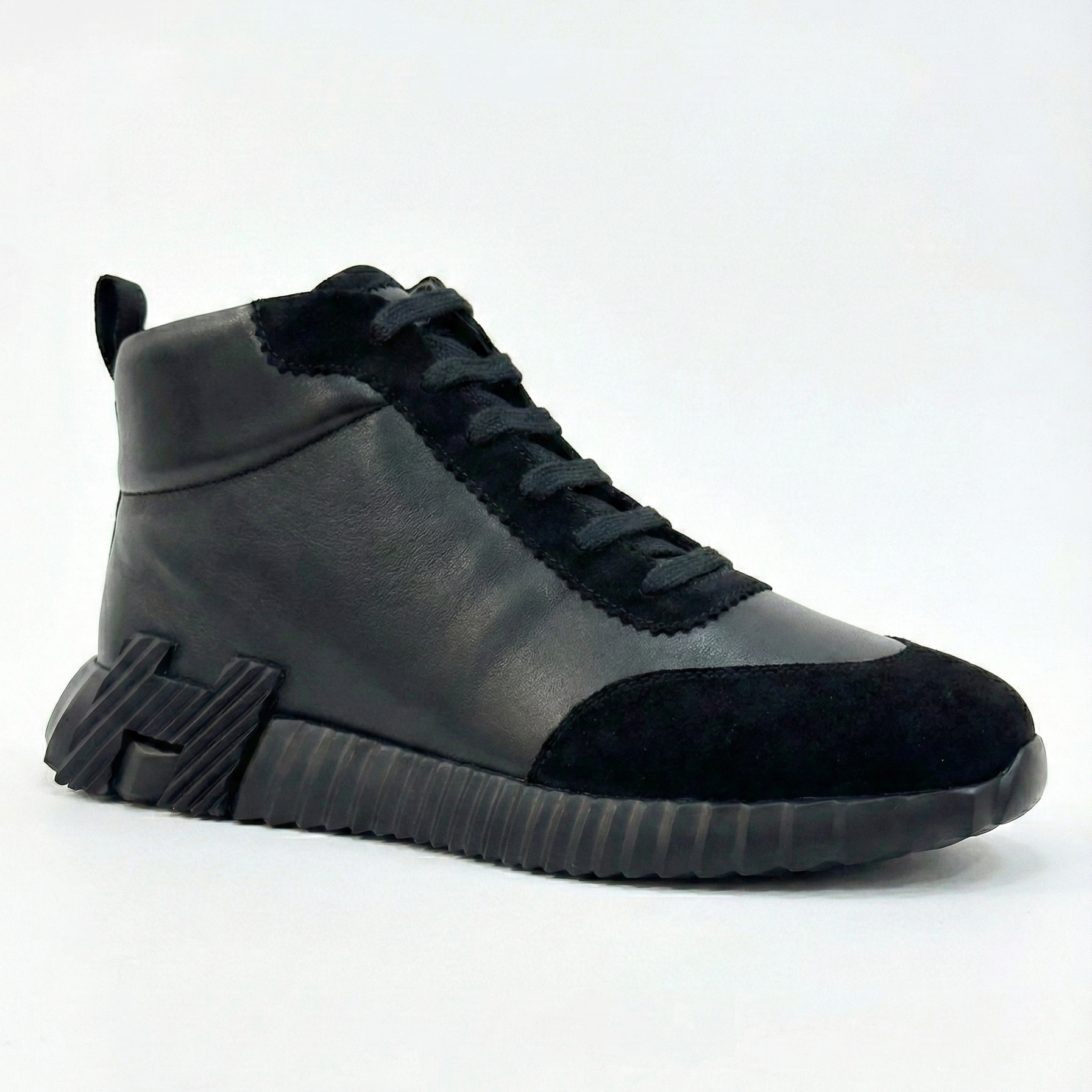 Hermes Bouncing High-Top Sneakers Black - image 4