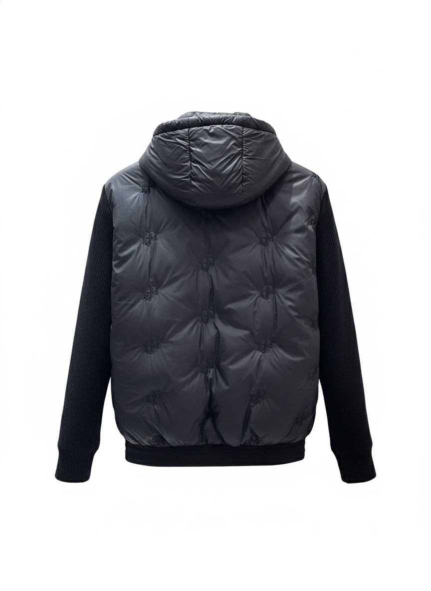 Dior Hybrid Down Jacket with Knit Sleeves - image 2