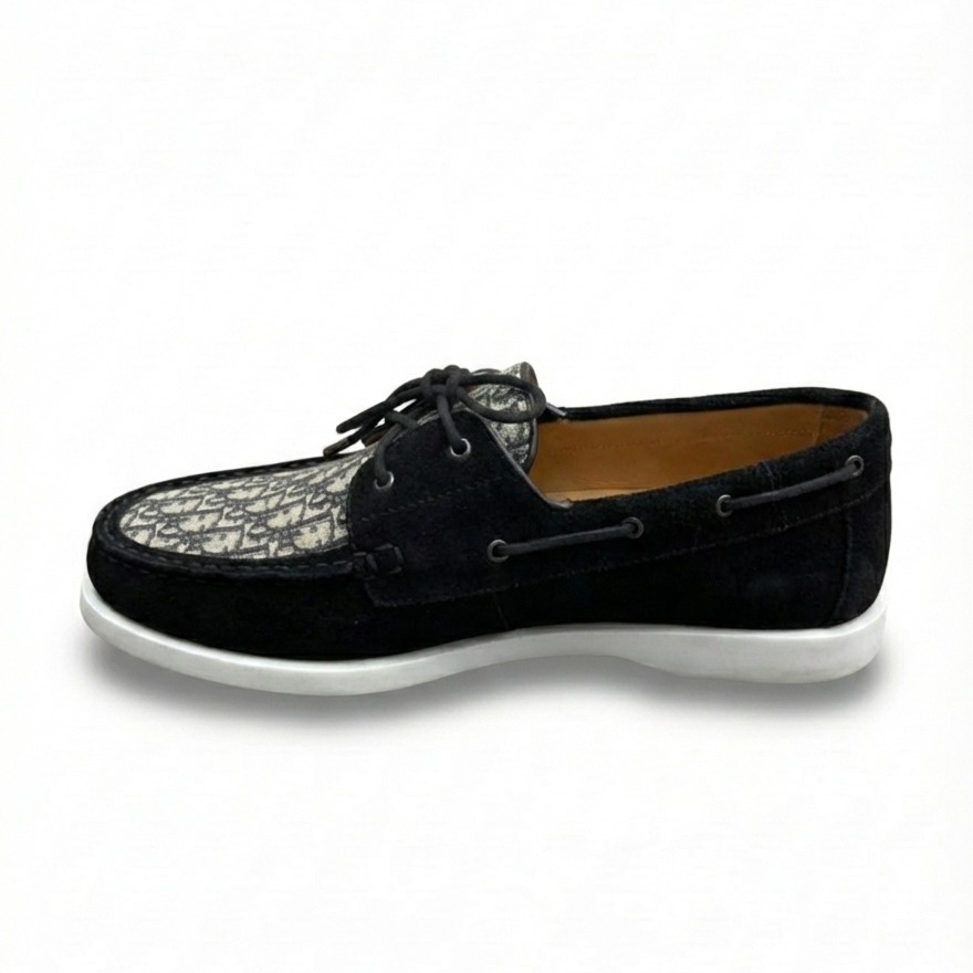 Dior Oblique Canvas Deck Shoe with Suede Trim - image 2