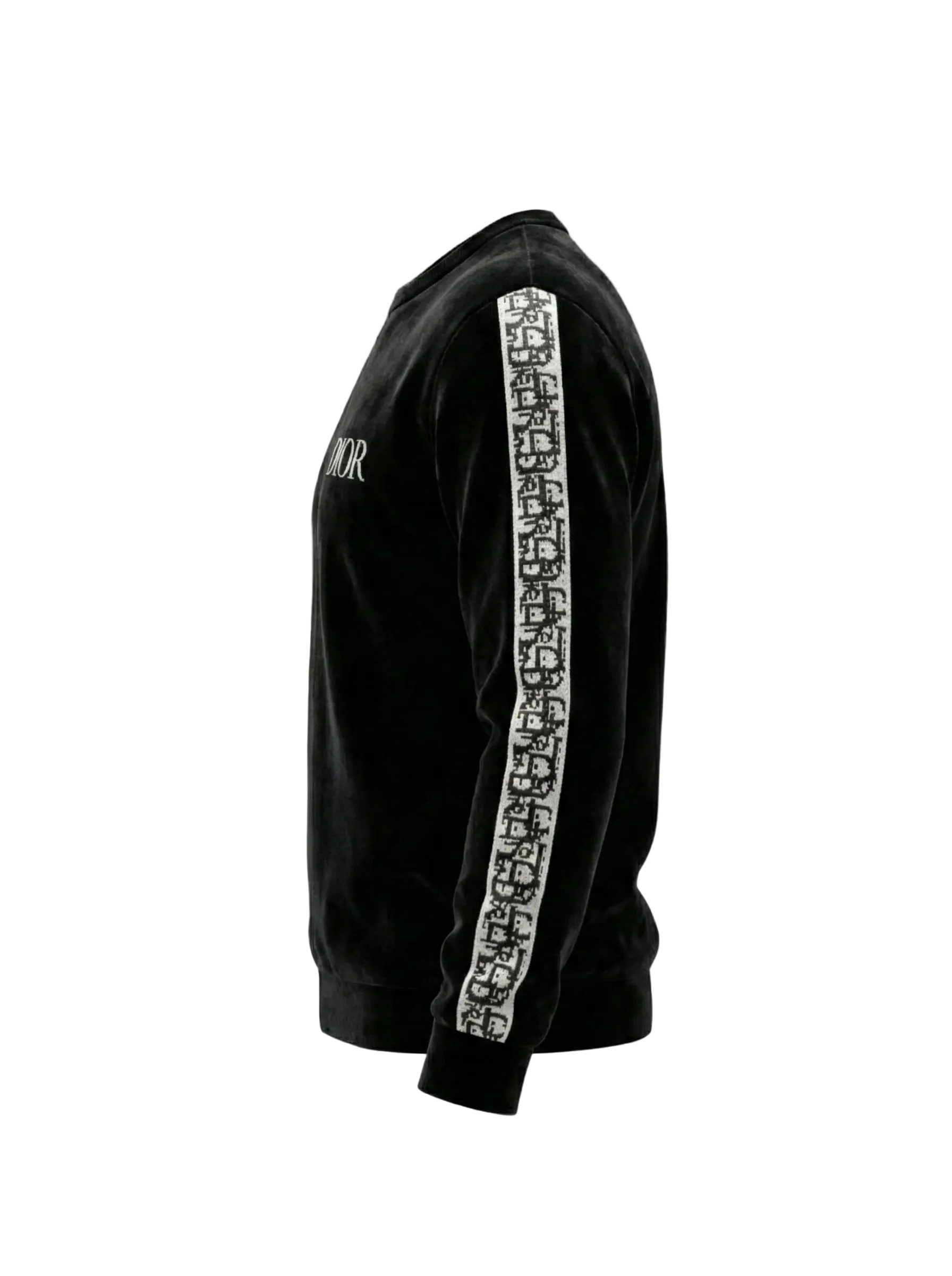 Dior Logo Knit Sweatshirt with Signature Sleeve Band - image 3