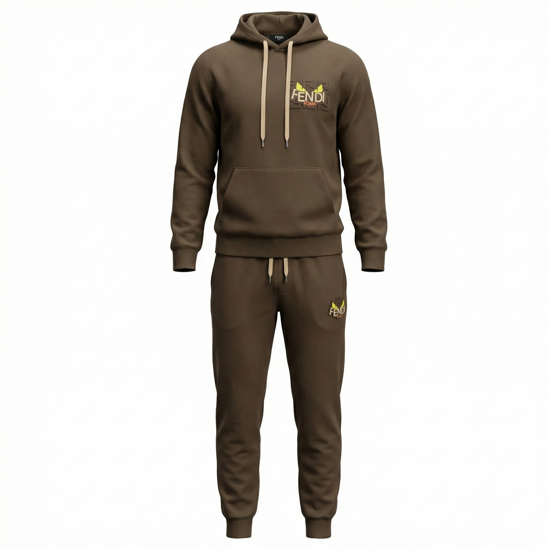 Fendi Roma Eye Motif Hooded Tracksuit
