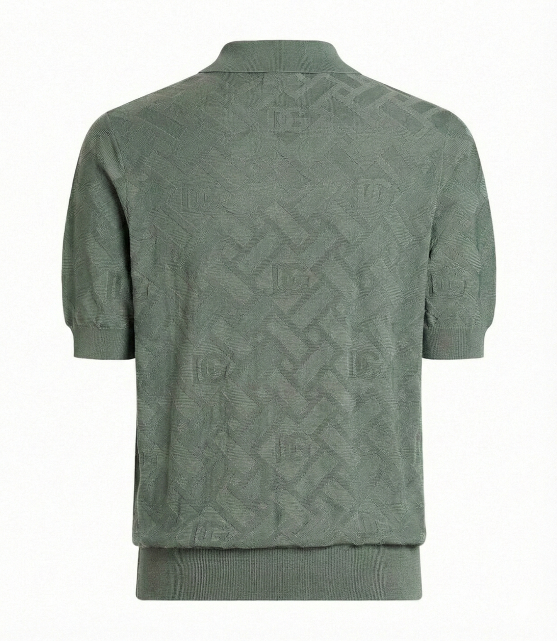 Dolce & Gabbana Silk Jacquard DG Polo Shirt - image 3