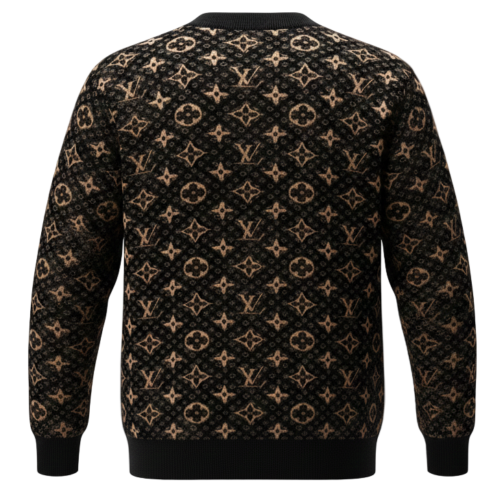 Louis Vuitton LV Brown Monogram Knit Sweater - image 2