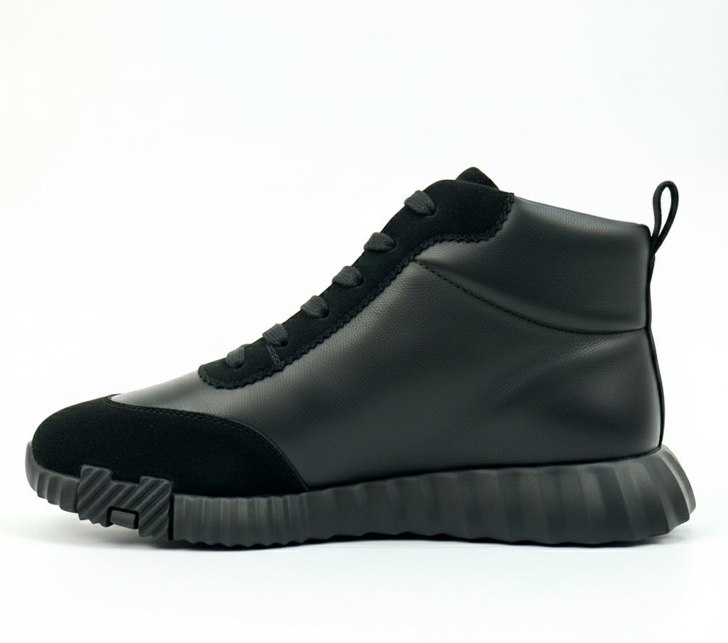 Hermes Bouncing High-Top Sneakers Black - image 2