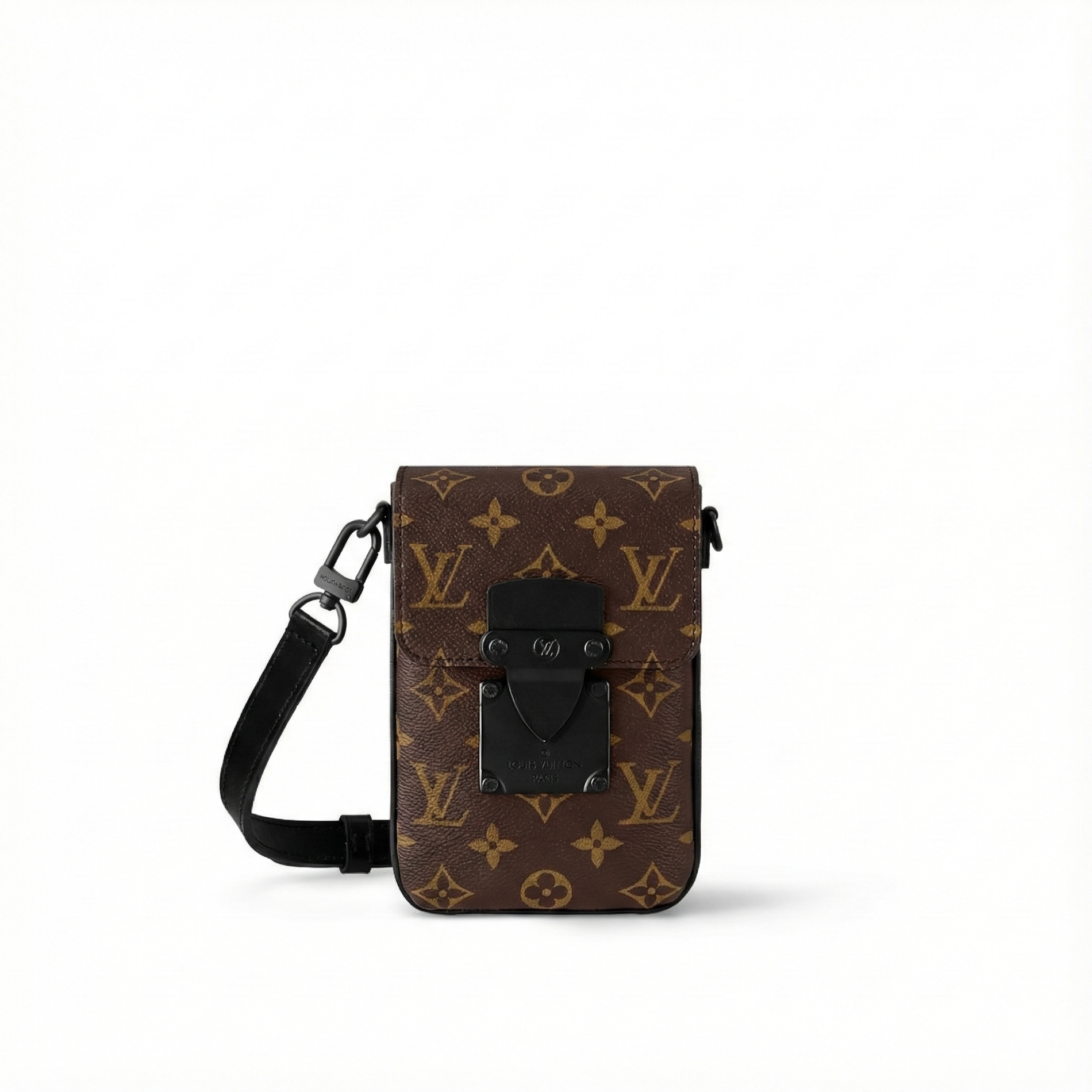 Louis Vuitton Monogram Mini Utility Crossbody Bag (Brown/Black)