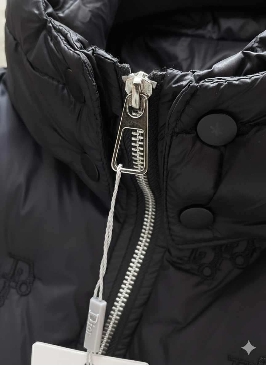 Dior Hybrid Down Jacket with Knit Sleeves - image 5
