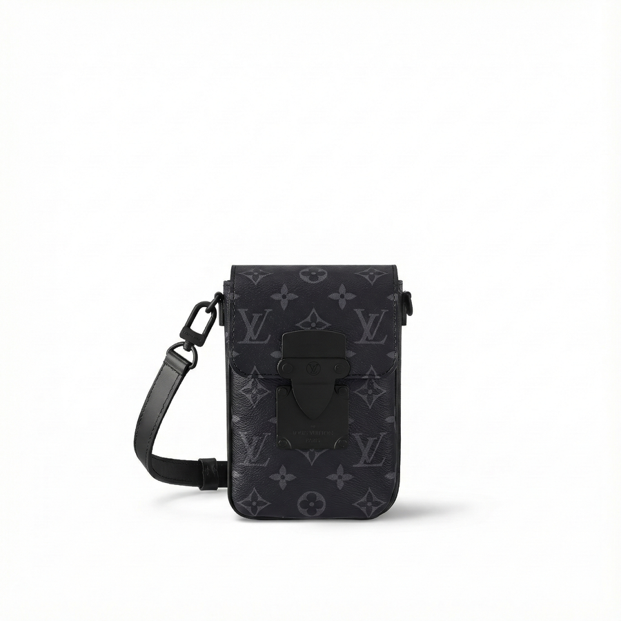 Louis Vuitton Monogram Eclipse Mini Utility Crossbody Bag (Black/Grey)