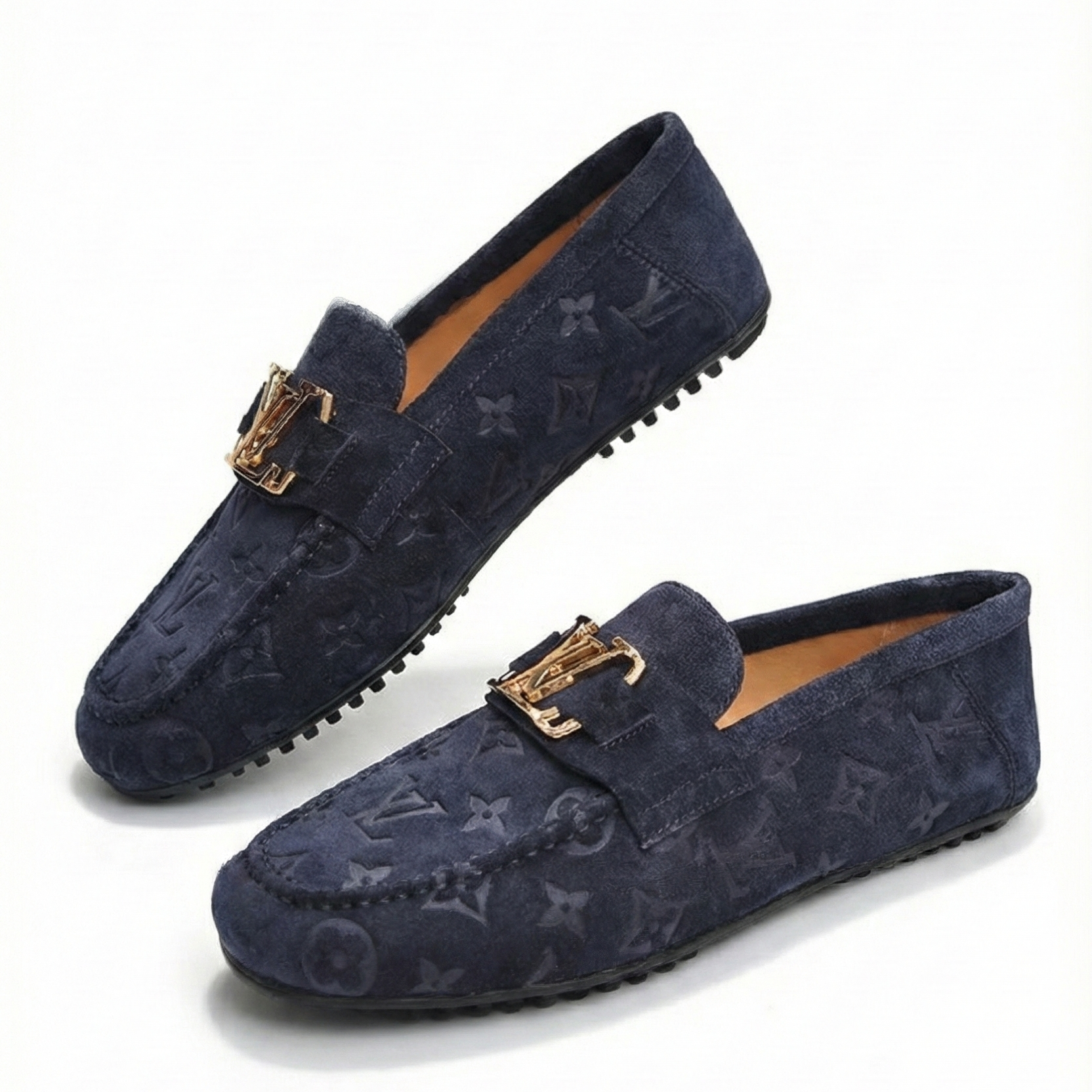 Louis Vuitton Monogram Suede Driving Moccasins - image 6
