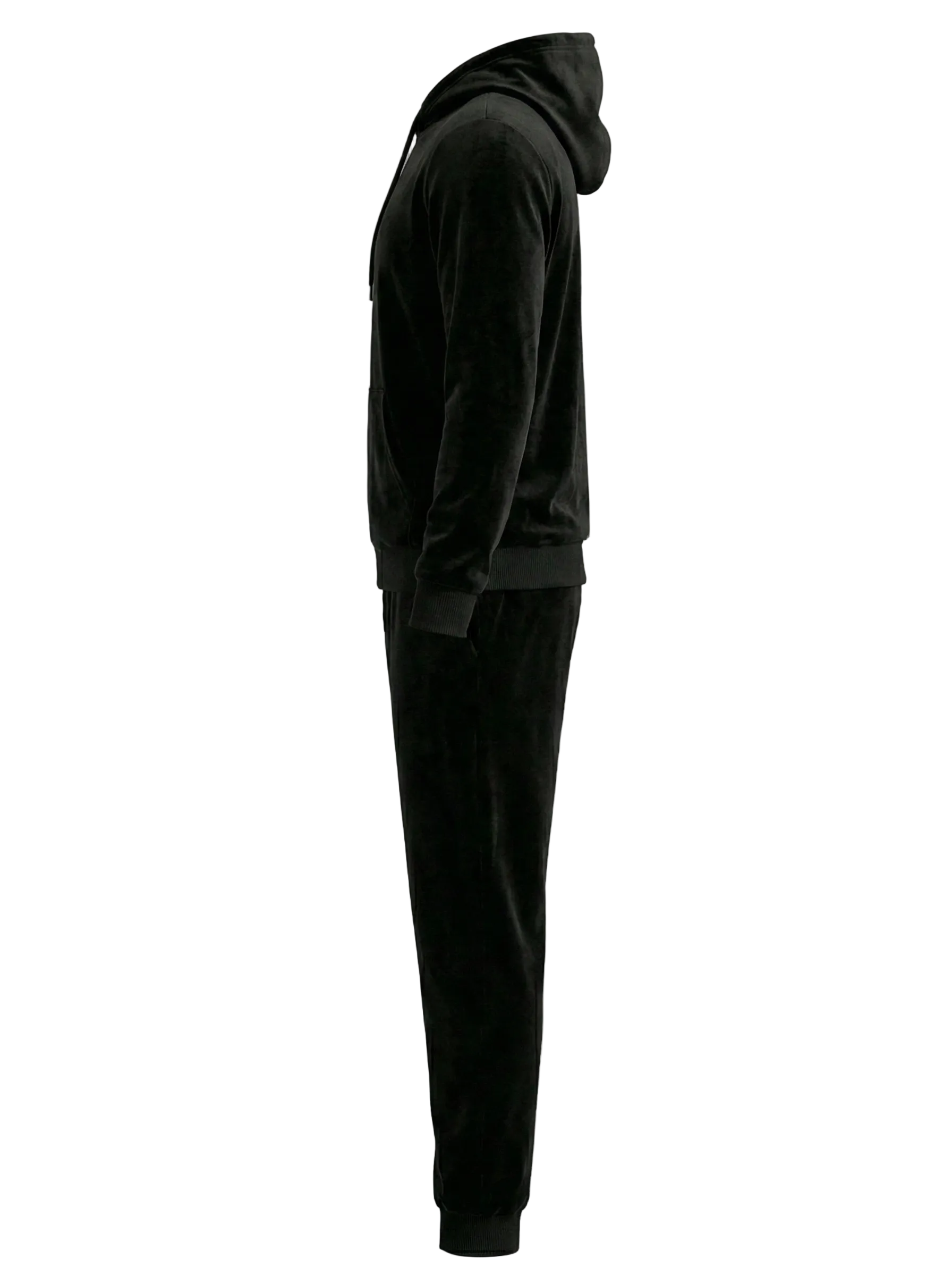 Burberry Velour Hooded Tracksuit in Black - image 3