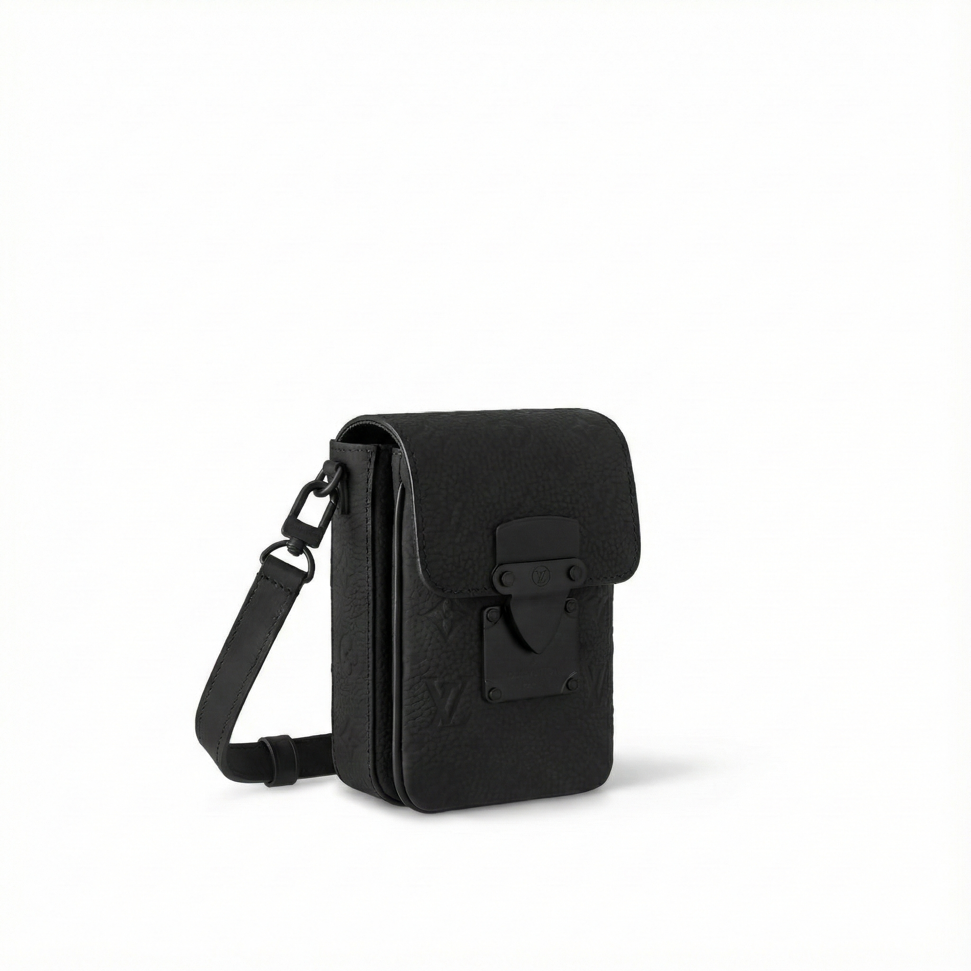 Louis Vuitton Monogram Embossed Leather Mini Utility Crossbody (All Black) - image 2