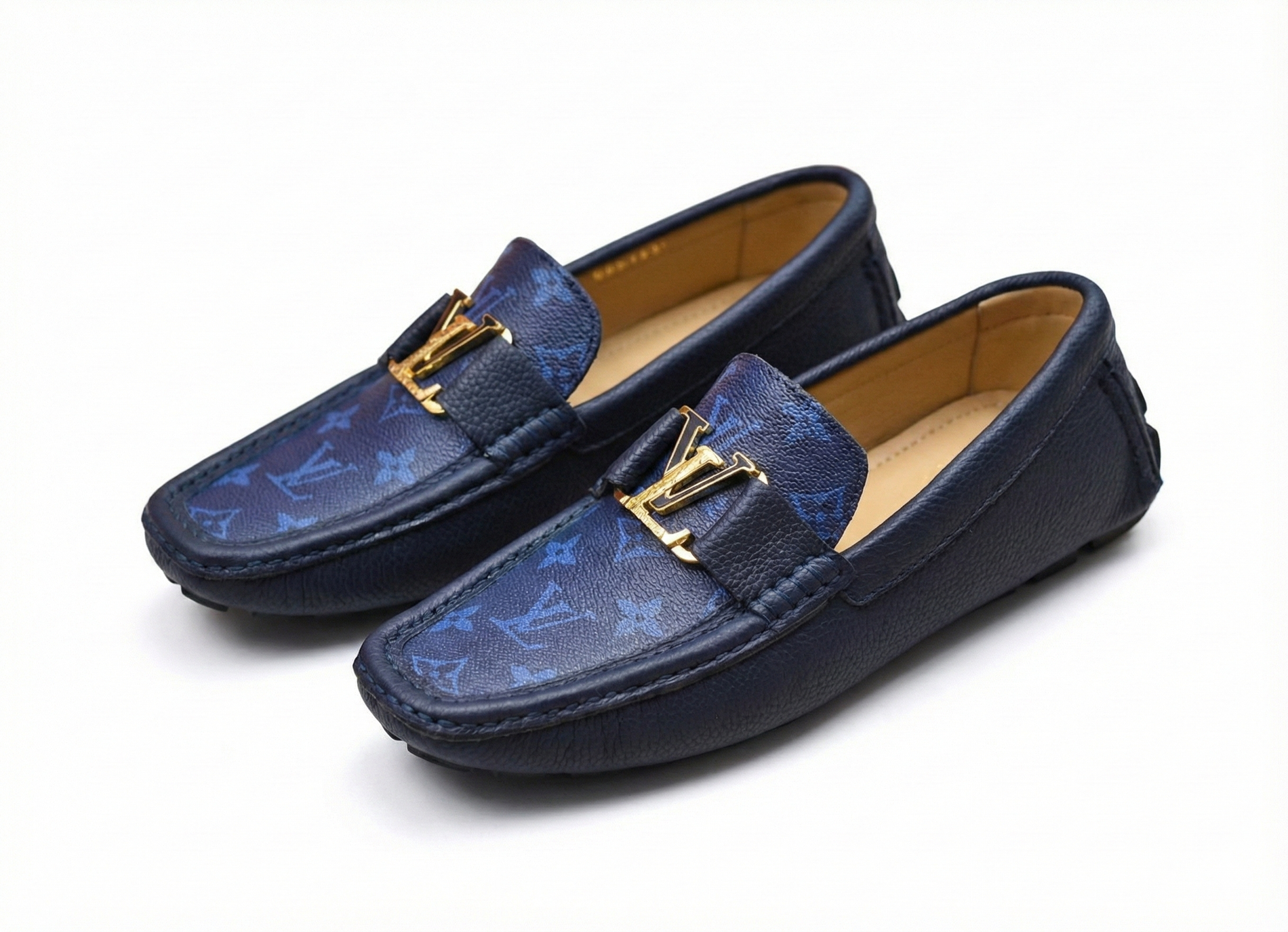 Louis Vuitton Monogram Denim Driving Moccasins - image 4