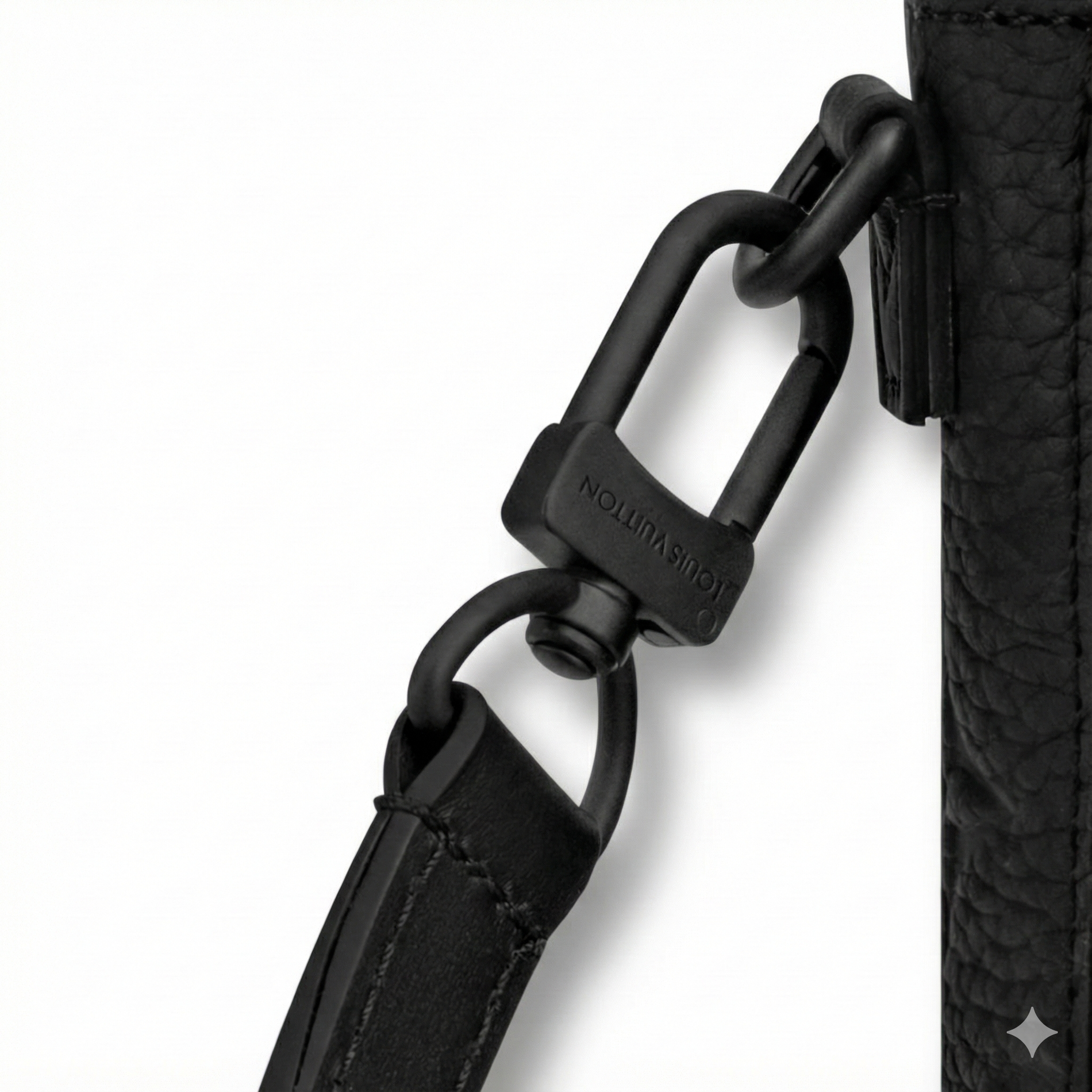 Louis Vuitton Monogram Embossed Leather Mini Utility Crossbody (All Black) - image 6
