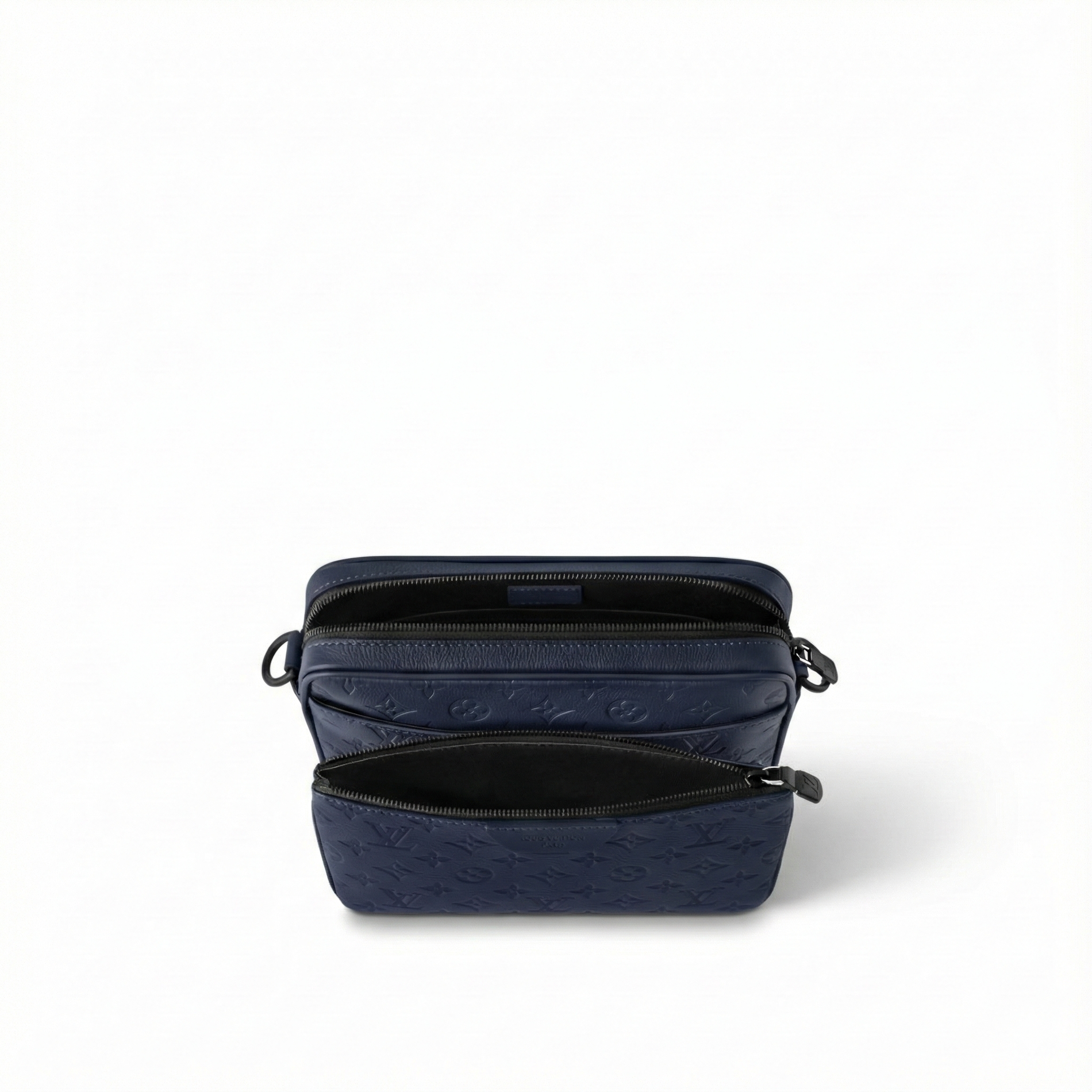 Louis Vuitton Monogram Embossed Leather Trio Messenger Bag (Navy Blue) - image 4
