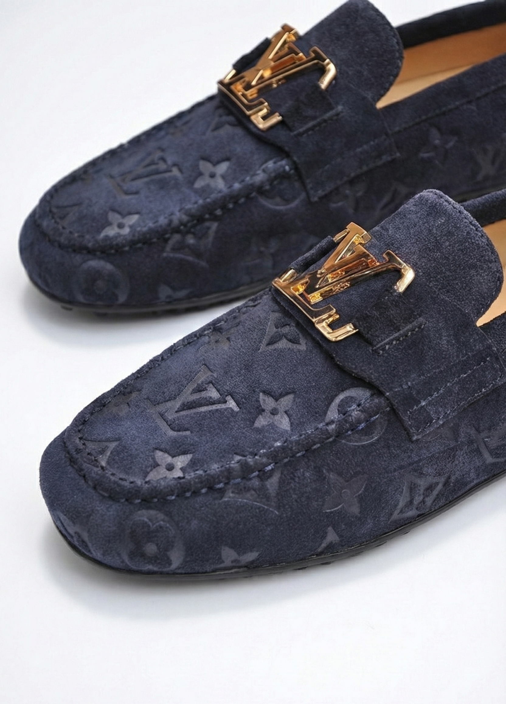 Louis Vuitton Monogram Suede Driving Moccasins - image 3