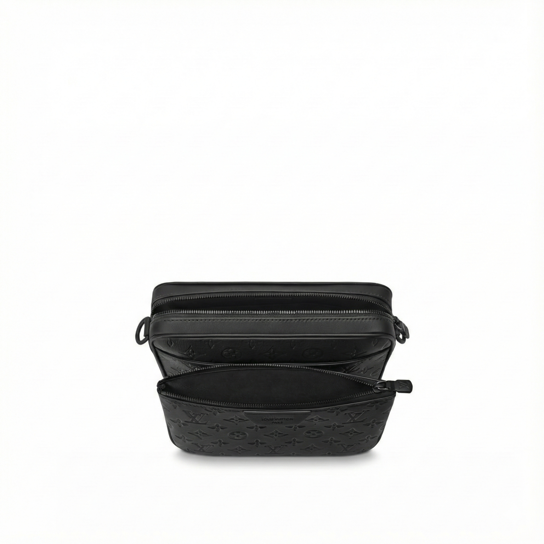 Louis Vuitton Monogram Embossed Leather Trio Messenger Bag(Black) - image 4
