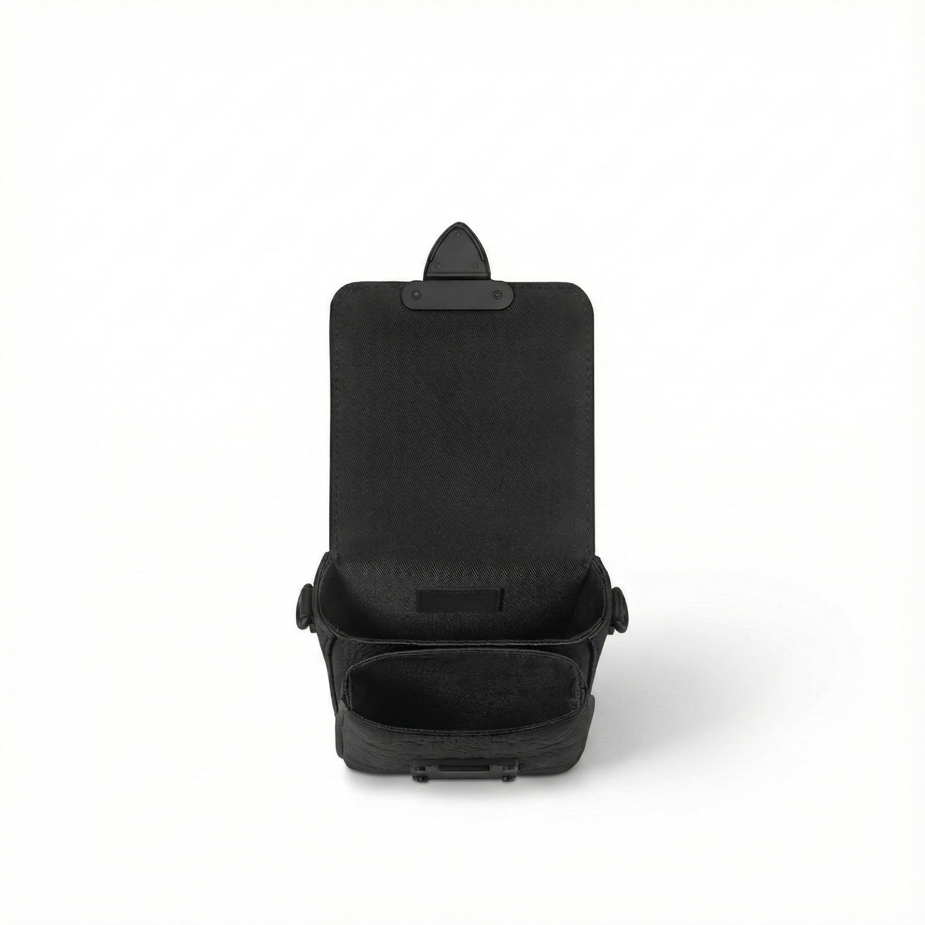 Louis Vuitton Monogram Embossed Leather Mini Utility Crossbody (All Black) - image 4