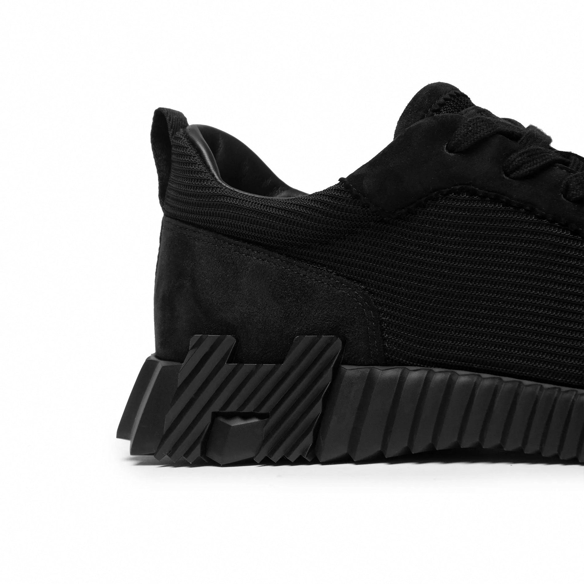 Hermes Bouncing Sneaker in in All-Black Mesh and Suede - image 3