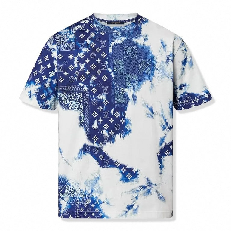 Louis Vuitton Monogram Bandana Blue T-Shirt