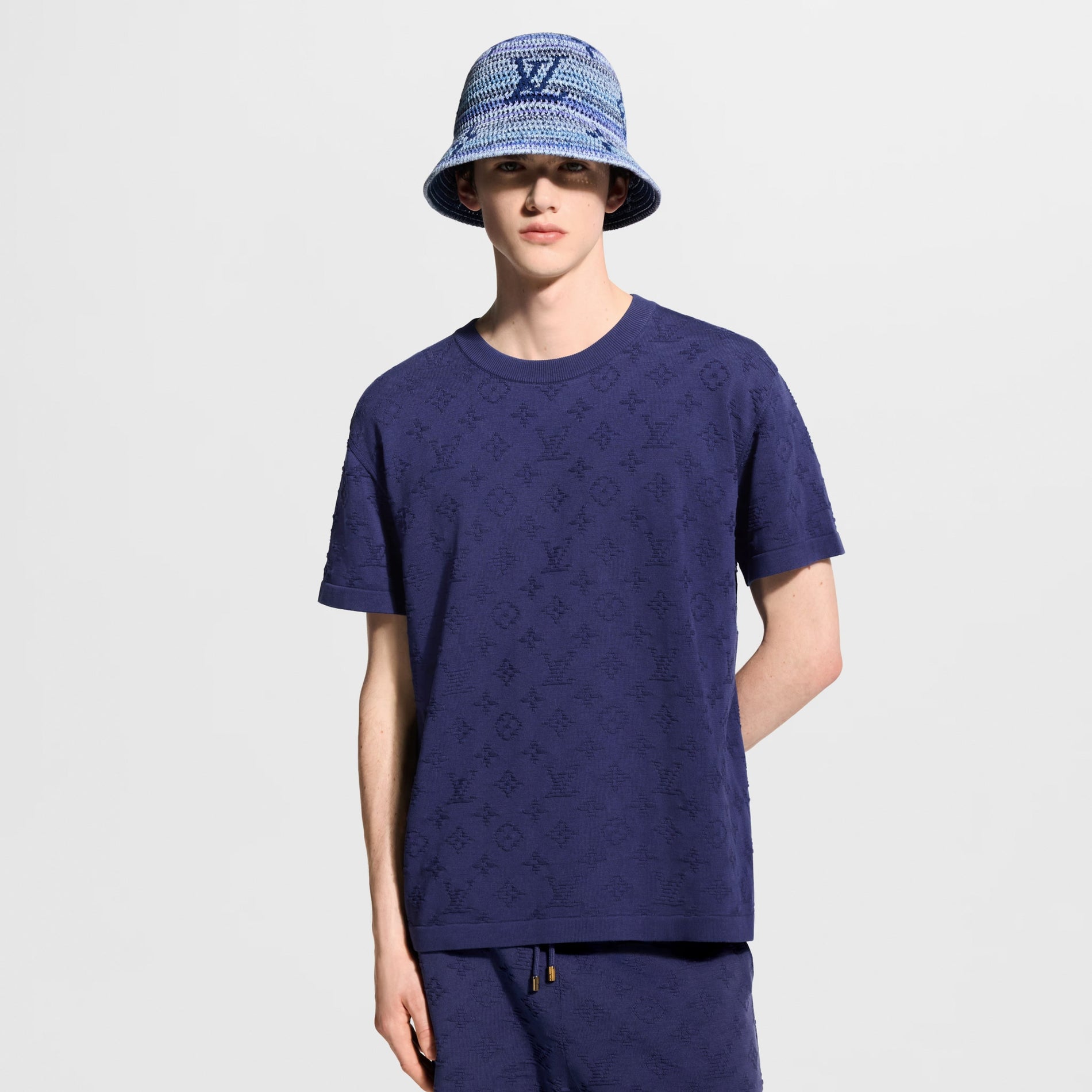 Louis Vuitton Monogram Short-Sleeved Crewneck