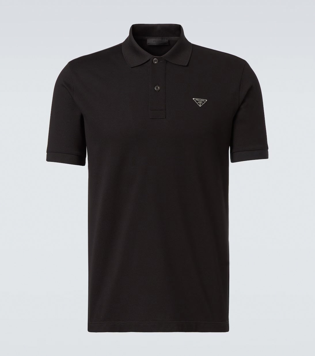 Prada Men’s Logo Cotton Polo Shirt