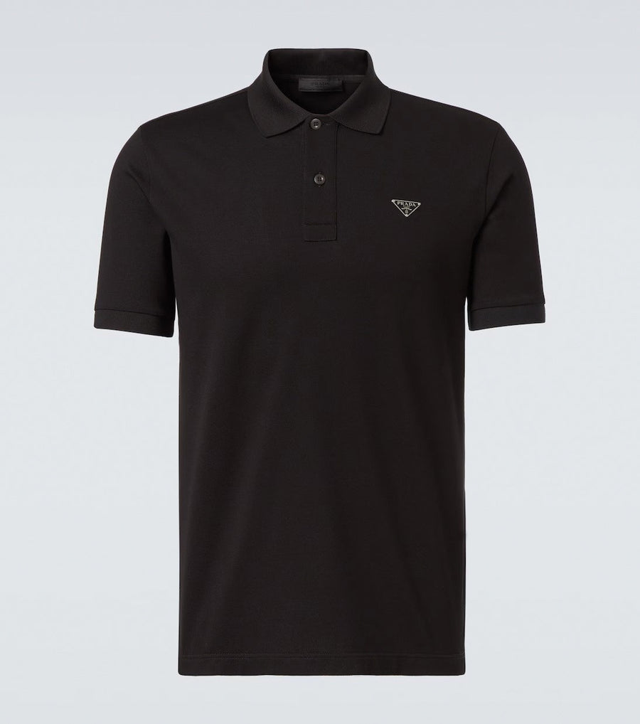 Prada Men’s Logo Cotton Polo Shirt