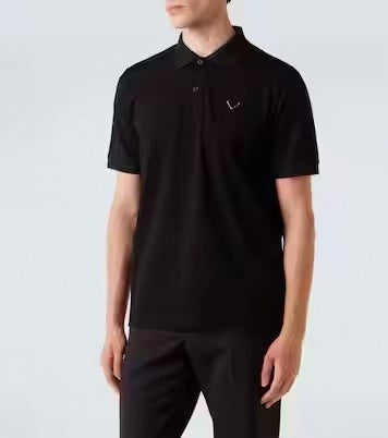 Prada Men’s Logo Cotton Polo Shirt - image 2