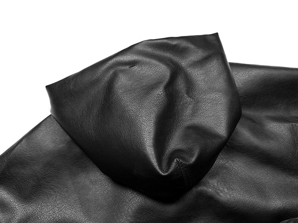 Prada Oversized Re-Nylon Leather Hooded Jacket - image 3