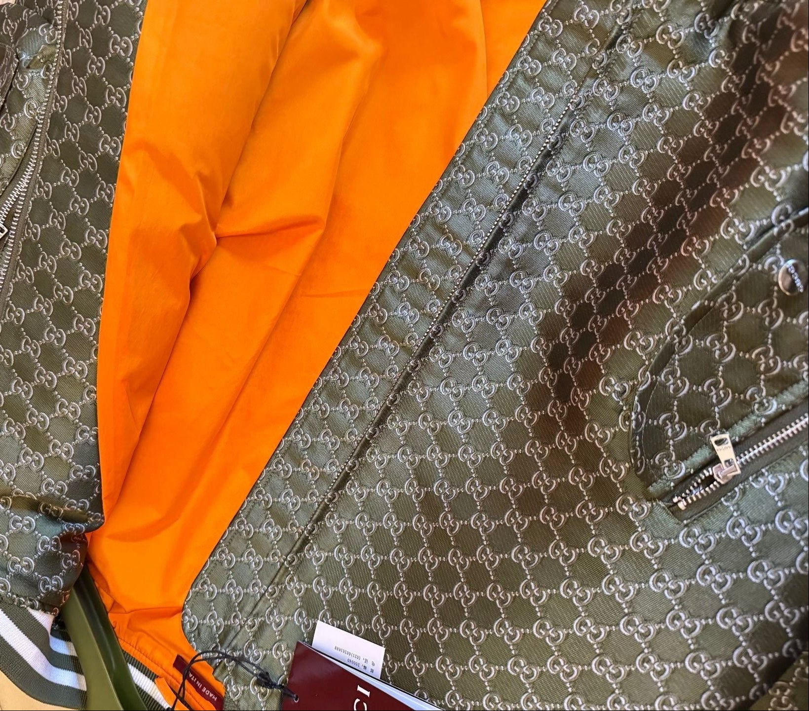 Gucci GG Padded Bomber Jacket in Green - image 6