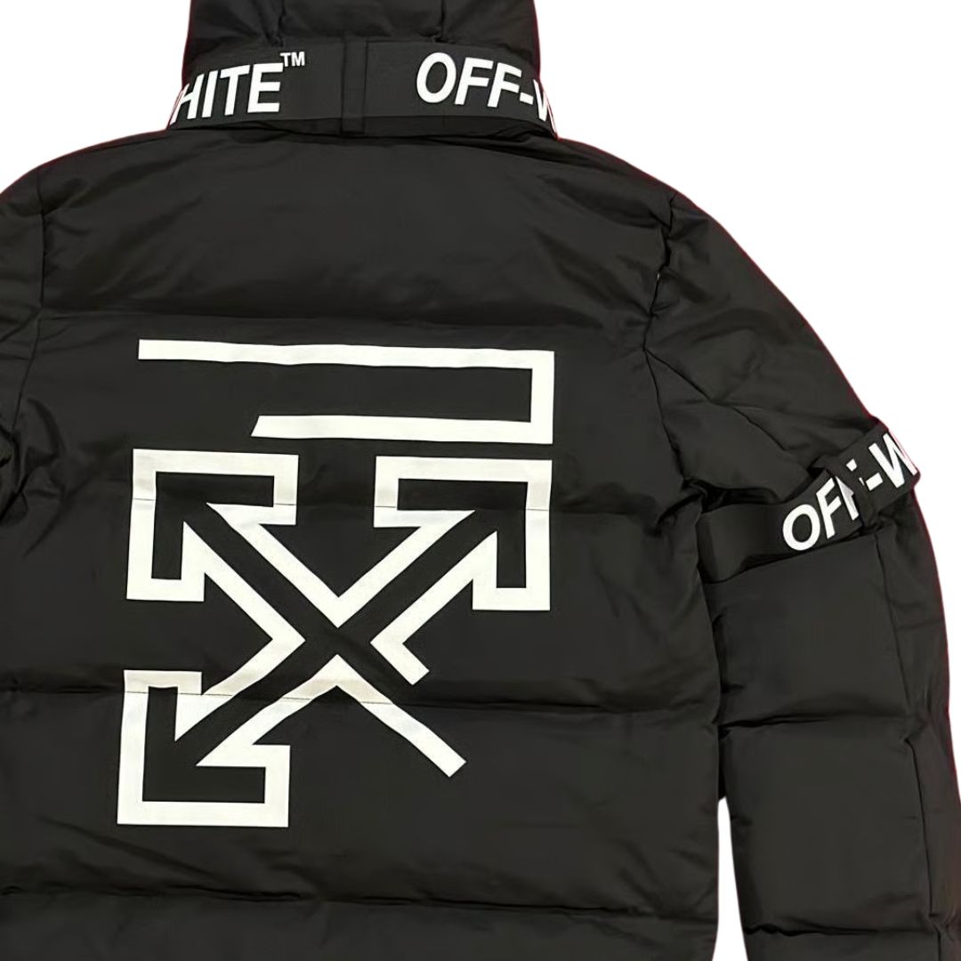 Off-White Arrows Logo Industrial Puffer Jacket - image 5