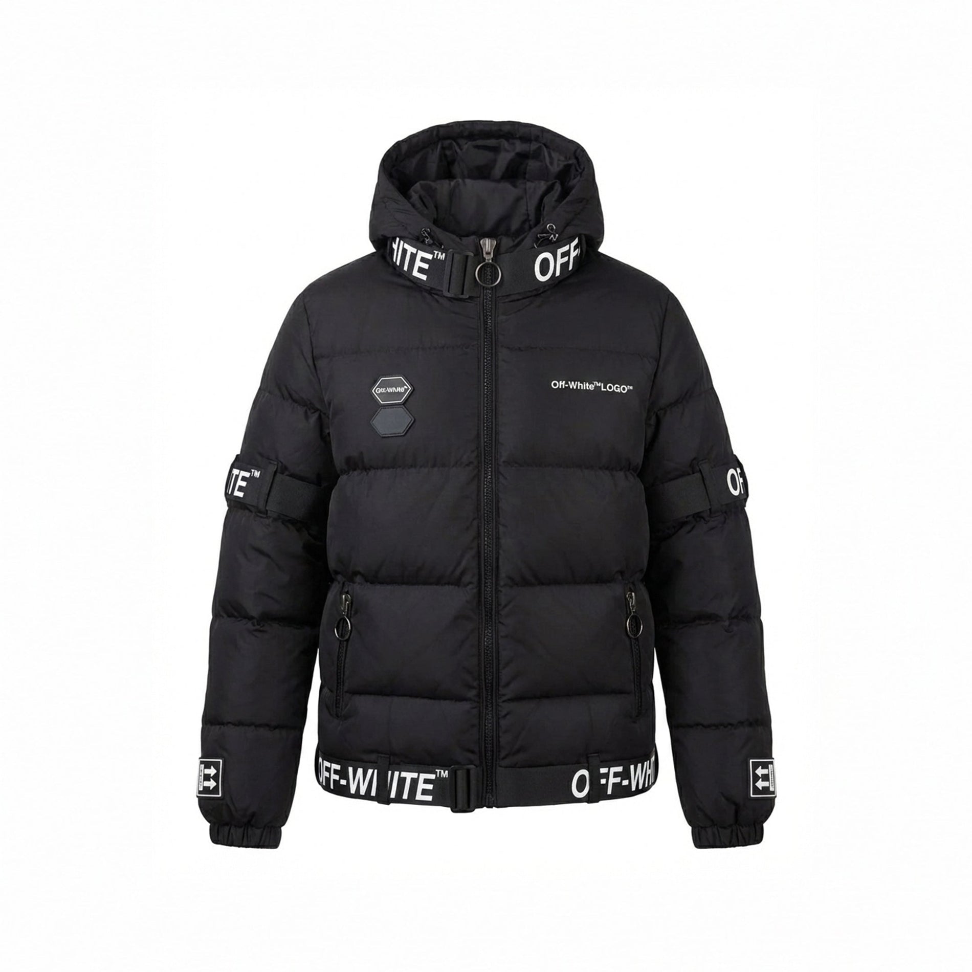 Off-White Arrows Logo Industrial Puffer Jacket