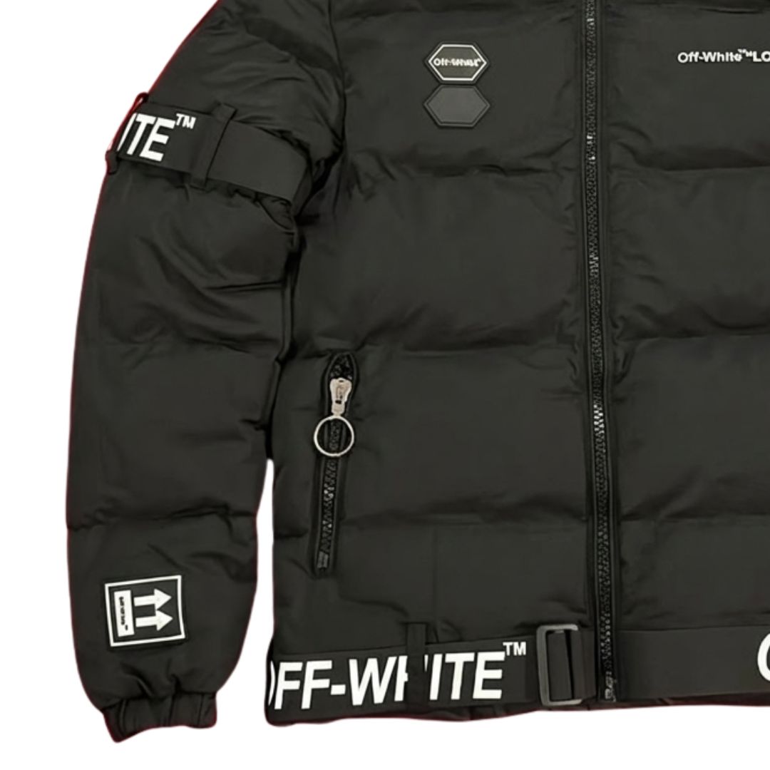 Off-White Arrows Logo Industrial Puffer Jacket - image 3