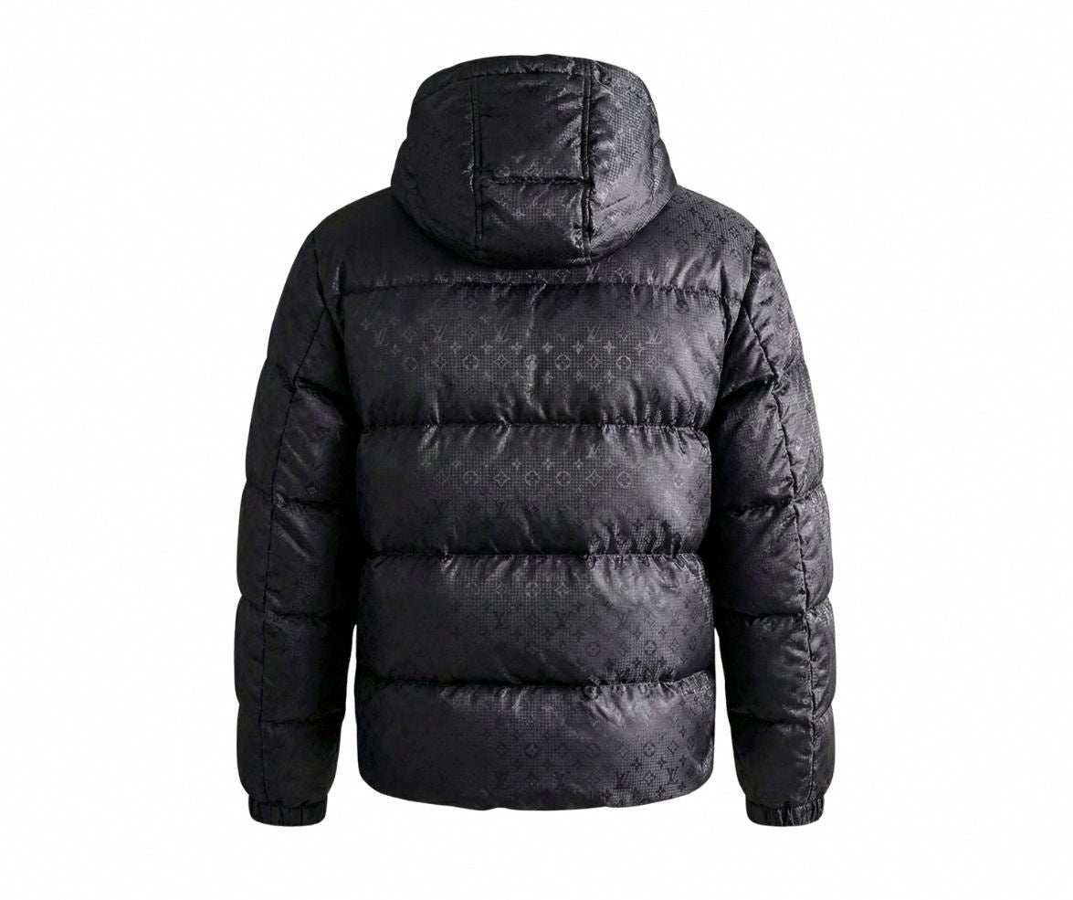 Louis Vuitton Glossy Monogram Puffer Jacket - Black - image 2