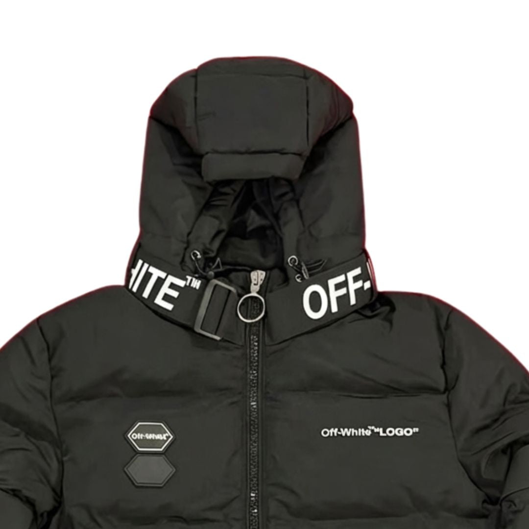 Off-White Arrows Logo Industrial Puffer Jacket - image 4